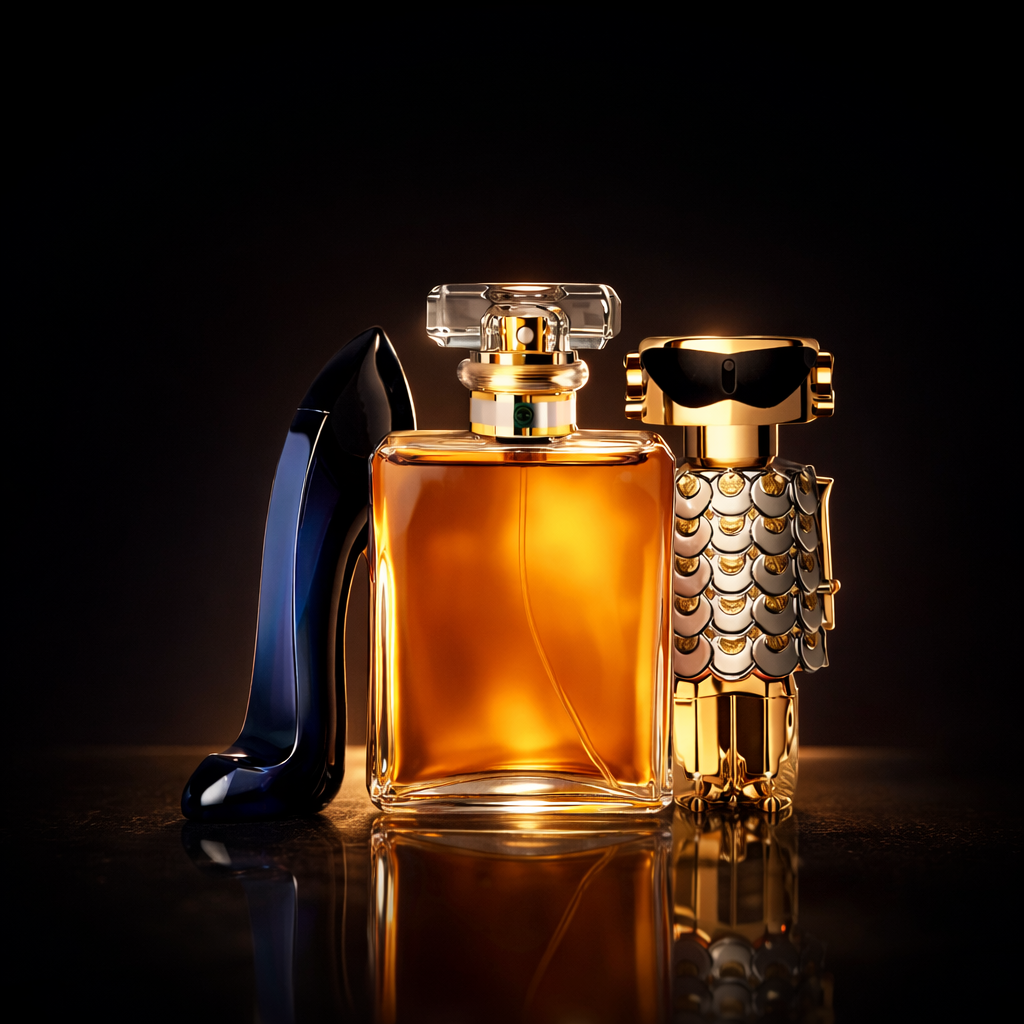 Kit 3 Fragranze Femminili Premium — Midnight Desire · Iconic Essence · Golden Muse (100 ml ciascuna)