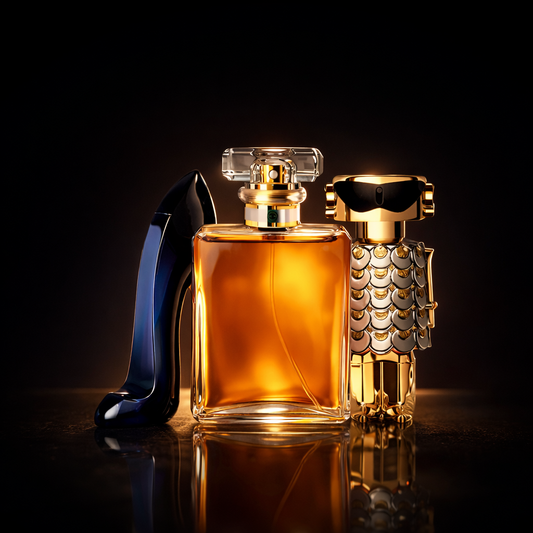 Kit 3 Fragranze Femminili Premium — Midnight Desire · Iconic Essence · Golden Muse (100 ml ciascuna)