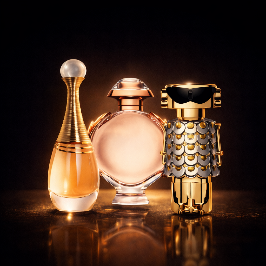 Kit 3 Fragranze Femminili Premium — Golden Bloom · Divine Aura · Modern Muse (100 ml ciascuna)