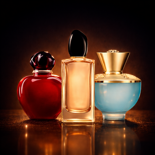 Kit 3 Fragranze Femminili Premium — Mystic Desire · Eleganza Sìa · Turquoise Breeze (100 ml ciascuna)