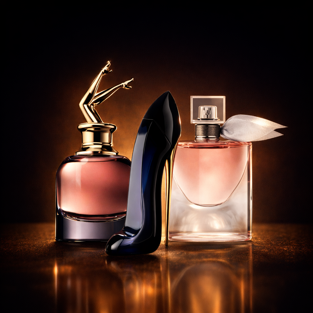 Kit 3 Fragranze Femminili Premium — Glam Desire · Midnight Femme · Belle Essence (100 ml ciascuna)