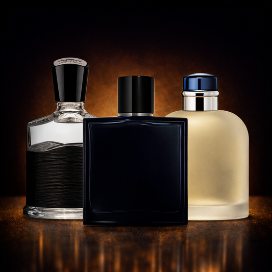 Kit 3 Fragranze Maschili Premium — Blue Horizon · Royal Ascent · Mediterranean Fresh (100 ml ciascuna)